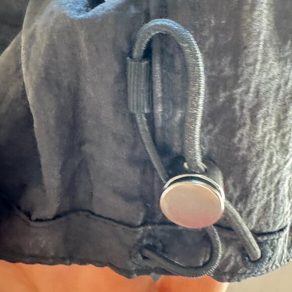 NWOT Athleta Lunar Shine Button Down Shirt in Black - Picture 4 of 11